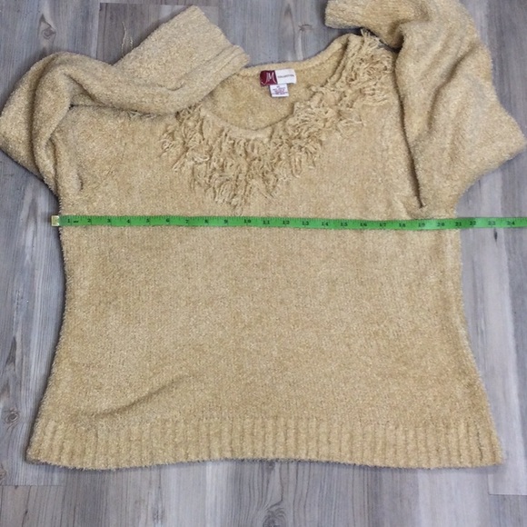 GUC JM Collection Beige Acrylic Knit Sweater, XL - Picture 5 of 8
